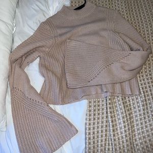 NWT cropped bell sleeve sweater